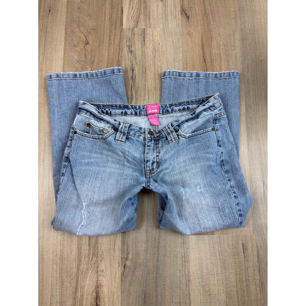 Vintage Drew The Limited Jeans Womens 10 Blue Low Rise Cropped Wide Leg Y2K 2006